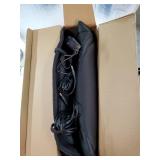 Heated Massage Seat Cushion with Remote Control, 8 Vibration Motors Chair Back Massager, Heat Therapy, Black - Retail: $50