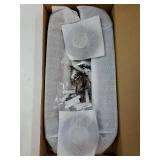 Set of 2 Industrial Pipe Door Pull Handle, Grab Bar, Towel Bar, Antique Rustic Cast Iron Handrail - Matte Black, 1-1/4Diameter Pipe, 15 Inch - Retail: $25"