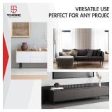 16 inch / 40cm Metal Furniture Legs, Pack of 4 Mid Century Modern Adjustable Square Rectangular Replacement Feet for Home DIY Projects Table Sofa Couch Chair Ottoman Bench TV Stand Black - Retail: $34