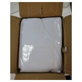 6 Pack White Table Cloth Rectangle Tablecloths 60X126 Inch, Polyester Table Cloth for 8 Foot Rectangle Tables, Wrinkle Resistant Washable Fabric Table Covers for Party, Wedding Banquet - Retail: $35