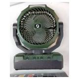 3-in-1 Camping Fan - Portable Fans Rechargeable - 24000mAh Battery Powered Fan(105Hrs) with Light & Remote for Indoor, Outdoor, Tent, Travel, Fishing, Jobsite. Cable & Charger Not Included. - Retail: 