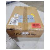 Nightstand with Charging Station,LED White Nightstand with 3 Fabric Drawers PU Finish, Bedside End Tables, 2-Tier Open Storage Shelf Side Table Nightstand with Drawers for Bedroom,White