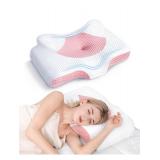 Osteo Cervical Pillow for Neck Pain Relief, Hollow Design Odorless Memory Foam Pillows with Cooling Case, Adjustable Orthopedic Bed Pillow for Sleeping, Support for Side Back Sleepers