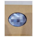 XUANINY 5-Sheet Peel and Stick Backsplash Tiles Dark Blue Surface Aluminum Mosaic Sticker for Kitchen (11.61\"x11.61\" Per Sheet, Pack of 5pcs) (Dark Blue)