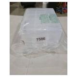 Tyminin 3-Tier Clear Plastic Swing Organizer Box, Large Portable Dividers Container, Craft Storage Bin with 30 Compartments, Large