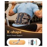 SOLOEVER Copper-Infused Back Brace for Men Lower Back Pain Relief [Medical-Grade & Stronger Support] Lumbar Support Belt with Support System for Women - Back Support Brace for Heavy Lifting and Work