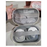 Momcozy M5 Smart APP Controlled Wearable Breast Pump, Hands-Free Wireless Electric Pump, 3 Modes 9 Suction Levels, BPA-Free, Portable Lightweight, 24mm Flange, 2-Pack Cozy Red