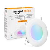 Amazon Basics Smart E12 LED Bulb, 6.0 Watts, 2.4 GHz Wi-Fi only, Works with Alexa Only, 4 Pack, Multicolor