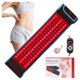 Red Light Therapy Infrared Light Therapy Wrap Belt Wearable Large Pad for Body Waist Back Shoulder Leg Knee, LED 660nm&850nm Red Light Belt Device with Timer Remote Controller, Ideal Gift
