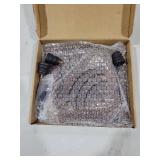 Tikea Decorative Wood Riser for Display, 2-Tier Rustic Corner Shelf for Kitchen Bathroom Counter Decor, Farmhouse Riser for Soap Dispenser and Plant (Brown)