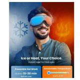 BOB AND BRAD Eye Massager with Heat and Cooling, EyeOasis 2 Eye Massager for Migraines FSA Eligible/HSA Eligible, Heated Face Massager for Dry Eye Migraine Relief, Warm Compress for Stress Relief