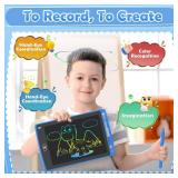 Party Favor 12 Pack LCD Writing Tablet for Kids, 8.5 Inch Colorful Drawing Doodle Board, Erasable Doodle Pad for Toddlers, Educational Learning Toys Birthday Gifts for Boys Girls Age 3 4 5 6 7 8