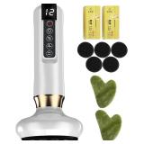 Intelligent Handheld Massage Tool for Anti - Cellulite, Electric Cupping Device with 12 Suction Modes. This Fat Remover Massager is suitable for Arms, Legs, Back and can be Used at Home. (white)