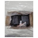 MorScan E-Track Wood Beam End Socket with Tie Down Slots, Shelf Brackets for 2x4 & 2x6 Wood Beam Custom Storage in Box Truck, Enclosed Trailer, Garage, Warehouse, Workshop (Black Powder-Coated)