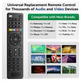 Universal-TV-Remote-Control Compatible with Samsung/LG/Vizio/Hisense/Sony/Philips/Onn/Sharp/RCA/Element/Westinghouse/Sanyo/Emerson TV and More Brand Smart TVs