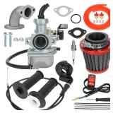 YOXUFA PZ22 Carburetor 22 mm Carb Throttle Cable Grip for 110cc 125cc ATV Pit Dirt Bike Coolster Mountopz SSR TaoTao DB14 DB24 Apollo Xpro Hawk 4 Stroke Chinese Quad Parts