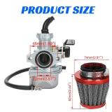 YOXUFA PZ22 Carburetor 22 mm Carb Throttle Cable Grip for 110cc 125cc ATV Pit Dirt Bike Coolster Mountopz SSR TaoTao DB14 DB24 Apollo Xpro Hawk 4 Stroke Chinese Quad Parts