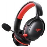 KOFIRE Wireless Gaming Headset, 2.4GHz USB Gaming Headphones with Bluetooth 5.4, 53MM 3D Stereo Sound, 65H Battery, ENC Noise Canceling Mic, for PS5, PC, PS4, Mac Black&Red