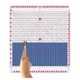 Quilting Ruler- 12.5 * 12.5\" Slotted Rulers for Quilting and Sewing Quilt Strip Rulers for Fabric Precise Cutting