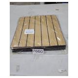 WADILE Peel and Stick Wood Slat Wall Panels 12\"x12\" (30x30cm) Decorative PVC Soundproof Self-Adhesive for Living Room Bedroom Accent Wall 10 Pack Light Oak