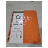 BEZEND Monthly Planner 2026-2027 (Spiral-8.5\" x 11\") 2 Year Calendar Book with Note Pages - Jan 26 to Dec 27-120 GSM Paper, Inner Pockets, Laminated Tabs, Vegan Leather Softcover - Orange