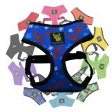 EcoBark Dog Harness - Eco-Friendly Max Comfort Harnesses - Luxurious Soft Mesh Halter - Over The Head Harness Vest- No Pull and No Choke for Puppy, Toy Breeds & Small Dogs (Medium, Nautical)