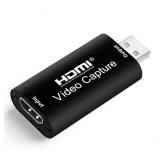 HDMI Video Capture Card, 4K HDMI to USB Capture Card Full HD 1080P 30fps, Record via DSLR, Camcorder, Action Cam for Live Streaming, Compatible with Nintendo Switch, PS4, Xbox One, PC