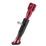 Motoforti Universal Adjustable Kickstand Side Support Stand Set for Motorcycle CNC Aluminum Alloy Red Black