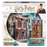 Wrebbit3D Harry Potter 3D Puzzle Model of Diagon Alley | 450 Real Jigsaw Puzzle Pieces | Build and Journey Through The Wizarding World