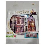 Wrebbit3D Harry Potter 3D Puzzle Model of Diagon Alley | 450 Real Jigsaw Puzzle Pieces | Build and Journey Through The Wizarding World