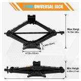 Beaiguna Portable Car Jack Kit, 2 Ton (4409 lbs) Scissor Jack for Car, Upgrade Emergency Spare Tire Changing Repair Kit, Scissor Jack Kit with Lug Wrench, Universal Vehicle Scissor Lift Jacks for SUV