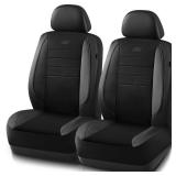 Skechers Air-Cooled Memory Foam Seat Covers,Mesh Thick Car Seat Covers,Piping Leather Car Seat Covers Front Seats,Airbag Compatible,Automotive Comfort Universal FitMost Cars,Vans,Truck,SUV,Black