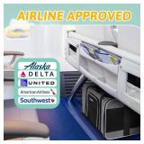 Petskd Pet Carrier 17x11x9.5 Alaska Airline Approved,Pet Travel Carrier Bag for Small Cats and Dogs, Soft Dog Carrier for 1-10 LBS Pets,Dog Cat Carrier with Safety Lock Zipper(Grey)