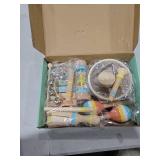 ZJEFUNS Baby Musical Instruments Set Wooden Montessori Toys for Toddlers 1-3 Percussion Instruments Set Modern Boho Music Toys for Kids Preschool Educational.