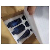 SUPMIND Glass Bud Vase Set of 12, Small Blue Flower Vases for Centerpieces in Bulk, Mini Vintage Vase for Wedding, Home,Table Decoration