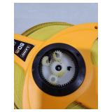 LAND 165FT/50M Heavy Duty Fiberglass Tape Measure - 1/2-Inch Wide, Dual Inch/Metric Scale, Durable Open Reel Measuring Tape for Surveying, Engineering, Runway Construction