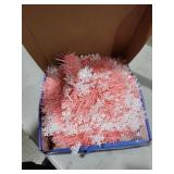 SINTENILL 6 FT Pop Up Christmas Tree with 100 LED Timer Lights & Remote, Pink Collapsible Christmas Tinsel Tree Artificial Pencil Tree Xmas Decoration for Holiday Home Office Party, USB Powered