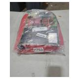 ZOBER 600D Oxford Fabric Rolling Christmas Tree Storage Bag - Fits 7.5 Ft Artificial Trees - Waterproof Christmas Tree Bag For Storage Box For Xmas, Durable Handles and Wheels - Card Slot - Red