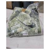 Anidaroel Green Botanical Floral Washable 5x7 Area Rugs, Abstract Large Rugs for Living Room Non-Slip Soft Modern Rugs for Bedroom, Stain Resistant Accent Floor Carpet for Dining Room Entryway