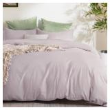 Bedsure Duvet Cover King Size - Soft Double Brushed Bedding Set for Kids & Adults, Zipper Closure, 3 Pieces, Includes 1 Duvet Cover (104\"x90\") & 2 Pillow Shams, NO Comforter, Pink Mocha