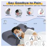 IKSTAR 5.0 CPAP Pillow for Side Sleeper - Adjustable Height/Neck Support - Memory Foam Pillow Suitable for All CPAP Mask Users-Ideal for Side Back Sleeper-Reduce Air Leaks
