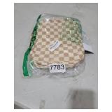 Octsky Bible Cover Case for Women Bible Book Case Church Bag Bible Protective, Checkerboard Khaki