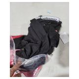 CL convallaria Thermal Underwear for Men, Long Johns Winter Hunting Gear Sport Base Layer Top and Bottom Set Midweight Black L