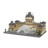 Myth Qholve Paris Louvre Museum Building Blocks Iconic Landmark Model Toy for Teens Adults & Collectors 3D Puzzle Set for Educational and Decorative Fun