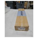 SIMEWIN Silver Curtain Rods for Windows 28 to 48 Inches Adjustable Decorative 1 Inch Diameter Single Window Curtain Rod Set with Classic Finials, Silver Finishing