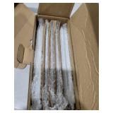 Miicol Small Platters Set of 6, Ceramic Rectangle Plates 9 Inch, Modern Sushi Plate Set, White Serving Dishes for Serving Food, Appetizer, Dessert, Dinner, Party