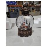 Christmas Snow Globes Lantern, Church and Christmas Tree Christmas Decorations Indoor, 6H Timer Battery & USB Powered Light Up Musical Snow Globes for Kids Women Adults Gift Thanksgiving Home Decor
