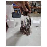 Christmas Snow Globes Lantern, Church and Christmas Tree Christmas Decorations Indoor, 6H Timer Battery & USB Powered Light Up Musical Snow Globes for Kids Women Adults Gift Thanksgiving Home Decor