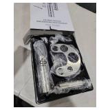 CIRCLE JOY Electric Wine Bottle Opener Set Stainless Steel Rechargeable Wine Opener 8-in-1 Wine Gift Set with Charging base, Foil Cutter, Wine Aerator Pourer, Vacuum Pump & 2 Wine Stoppers, Silver