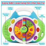 BainGesk Learning Toys for 1 2 3 Year Old Boys Girls, Alphabet Flip Toys with Sound and Light, Musical Educational Toys for Toddlers 2-3, Christmas Birthday Gift for Baby Age 12-18 Months